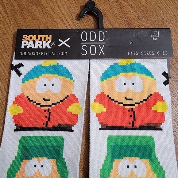 Odd Sox X South Park Crew Lenght Socks Size Large L Kenny Cartman Kyle Stan New - Picture 6 of 8